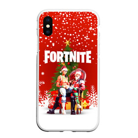 Чехол для iPhone XS Max матовый с принтом FORTNITE НОВОГОДНИЙ в Кировске, Силикон | Область печати: задняя сторона чехла, без боковых панелей | 2020 | christmas | fortnite | fortnite 2 | fortnite x | marshmello | new year | ninja | santa | маршмелло | ниндзя | новогодний | новый год | санта | фортнайт | фортнайт 2 | фортнайт глава 2