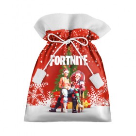 Подарочный 3D мешок с принтом FORTNITE НОВОГОДНИЙ в Кировске, 100% полиэстер | Размер: 29*39 см | Тематика изображения на принте: 2020 | christmas | fortnite | fortnite 2 | fortnite x | marshmello | new year | ninja | santa | маршмелло | ниндзя | новогодний | новый год | санта | фортнайт | фортнайт 2 | фортнайт глава 2