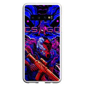 Чехол для Samsung Galaxy S10 с принтом CS GO hyper beast IMBAskin в Кировске, Силикон | Область печати: задняя сторона чехла, без боковых панелей | beast | cs | csgo | go | hyper | imba | imbaskin | kill | mega | rampage | skin | ultra | го | игры | кс | ксго