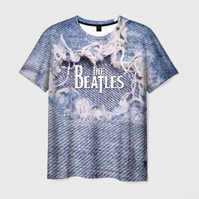 Мужская футболка 3D с принтом The Beatles в Кировске, 100% полиэфир | прямой крой, круглый вырез горловины, длина до линии бедер | england | group | jeans | legend | liverpool | music | rock | the beatles | англия | битлз | группа | джинса | легенда | ливерпуль | музыка | рок