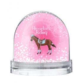 Снежный шар с принтом Horseback Rading в Кировске, Пластик | Изображение внутри шара печатается на глянцевой фотобумаге с двух сторон | животные | конный спорт | конь | лошадь | наездник | спорт