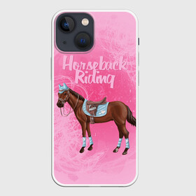 Чехол для iPhone 13 mini с принтом Horseback Rading в Кировске,  |  | Тематика изображения на принте: животные | конный спорт | конь | лошадь | наездник | спорт