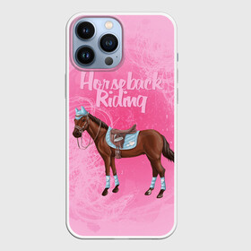 Чехол для iPhone 13 Pro Max с принтом Horseback Rading в Кировске,  |  | Тематика изображения на принте: животные | конный спорт | конь | лошадь | наездник | спорт