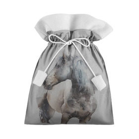 Подарочный 3D мешок с принтом лошадь в Кировске, 100% полиэстер | Размер: 29*39 см | Тематика изображения на принте: животные | конный спорт | конь | лошадь | наездник | спорт