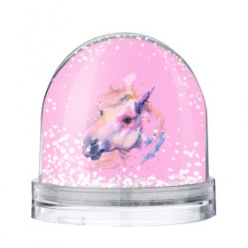 Снежный шар с принтом ONE LOVE в Кировске, Пластик | Изображение внутри шара печатается на глянцевой фотобумаге с двух сторон | животные | конный спорт | конь | лошадь | наездник | спорт