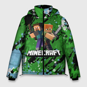 Мужская зимняя куртка 3D с принтом Minecraft Майнкрафт в Кировске, верх — 100% полиэстер; подкладка — 100% полиэстер; утеплитель — 100% полиэстер | длина ниже бедра, свободный силуэт Оверсайз. Есть воротник-стойка, отстегивающийся капюшон и ветрозащитная планка. 

Боковые карманы с листочкой на кнопках и внутренний карман на молнии. | creeper | earth | game | minecraft | minecraft earth | блоки | грифер | игры | квадраты | компьютерная игра | крипер | маинкрафт | майн | майнкравт | майнкрафт