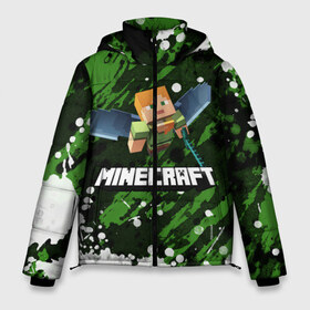 Мужская зимняя куртка 3D с принтом Minecraft Майнкрафт в Кировске, верх — 100% полиэстер; подкладка — 100% полиэстер; утеплитель — 100% полиэстер | длина ниже бедра, свободный силуэт Оверсайз. Есть воротник-стойка, отстегивающийся капюшон и ветрозащитная планка. 

Боковые карманы с листочкой на кнопках и внутренний карман на молнии. | creeper | earth | game | minecraft | minecraft earth | блоки | грифер | игры | квадраты | компьютерная игра | крипер | маинкрафт | майн | майнкравт | майнкрафт