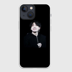 Чехол для iPhone 13 mini с принтом BTS. Jeon JungKook. в Кировске,  |  | Тематика изображения на принте: bts | jeon | jungkook | бтс | чонгук