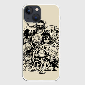 Чехол для iPhone 13 mini с принтом герои One Piece в Кировске,  |  | anime | kaido | luffy | manga | one piece | theory | zoro | большой куш | ван | луффи | манга | манки д | мульт | пираты | пис | рыжий | сёнэн | сериал | шанкс