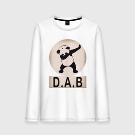 Мужской лонгслив хлопок с принтом DAB Panda в Кировске, 100% хлопок |  | best | dab | dabbig | dance | freedom | hip hop | music | panda | rap | даб | даббинг | животные | крутой | лучший | медведь | музыка | панда | рэп | рэпер | свобода | танец | хип хоп