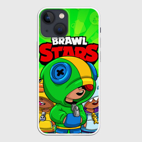 Чехол для iPhone 13 mini с принтом BRAWL STARS LEON в Кировске,  |  | brawl stars | brawl stars leon | brawler | leon | sally | shark | акула | бравл старз | бравлер | леон | салли