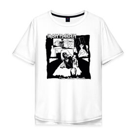 Мужская футболка хлопок Oversize с принтом Iron Maiden Live after Death в Кировске, 100% хлопок | свободный крой, круглый ворот, “спинка” длиннее передней части | eddie | heavy metal | iron maiden | live after death | metal | rock | метал | рок | тяжёлый метал | эдди