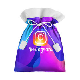 Подарочный 3D мешок с принтом Instagram Exclusive в Кировске, 100% полиэстер | Размер: 29*39 см | Тематика изображения на принте: insta | instagram | instagramm | social | видео | инста | инстаграм | инстаграмм | приложение | социальная сеть | фото
