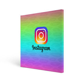 Холст квадратный с принтом INSTAGRAM 2020 в Кировске, 100% ПВХ |  | Тематика изображения на принте: insta | instagram | instagramm | social | видео | инста | инстаграм | инстаграмм | приложение | социальная сеть | фото