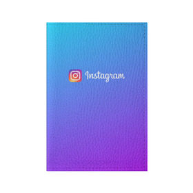 Обложка для паспорта матовая кожа с принтом INSTAGRAM GRADIENT в Кировске, натуральная матовая кожа | размер 19,3 х 13,7 см; прозрачные пластиковые крепления | insta | instagram | instagramm | social | видео | инста | инстаграм | инстаграмм | приложение | социальная сеть | фото