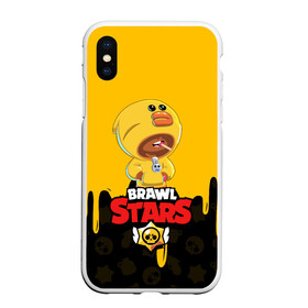 Чехол для iPhone XS Max матовый с принтом BRAWL STARS SALLY LEON в Кировске, Силикон | Область печати: задняя сторона чехла, без боковых панелей | brawl stars | crow | leon | leon shark | sally leon | shark | stars | акула | берли | ворон | леон | леон акула | спайк | эль примо