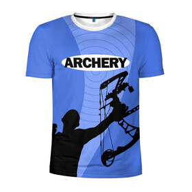 Мужская футболка 3D спортивная с принтом Archery в Кировске, 100% полиэстер с улучшенными характеристиками | приталенный силуэт, круглая горловина, широкие плечи, сужается к линии бедра | archer | archery | bow | bow hunter | bowhunter | лук | лучник | стрельба из лука