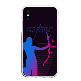 Чехол для iPhone XS Max матовый с принтом Archer в Кировске, Силикон | Область печати: задняя сторона чехла, без боковых панелей | archer | archery | bow | bow hunter | bowhunter | лук | лучник | стрельба из лука