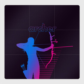 Магнитный плакат 3Х3 с принтом Archer в Кировске, Полимерный материал с магнитным слоем | 9 деталей размером 9*9 см | archer | archery | bow | bow hunter | bowhunter | лук | лучник | стрельба из лука