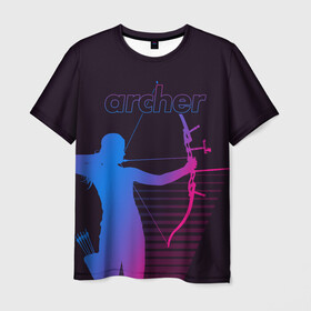 Мужская футболка 3D с принтом Archer в Кировске, 100% полиэфир | прямой крой, круглый вырез горловины, длина до линии бедер | archer | archery | bow | bow hunter | bowhunter | лук | лучник | стрельба из лука