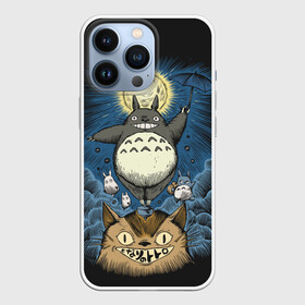 Чехол для iPhone 13 Pro с принтом My Neighbor Totoro кот и заяц в Кировске,  |  | anime | hayao miyazaki | japanese | meme | miyazaki | piano | studio ghibli | tokyo | totoro | гибли | котобус | мой | сосед | сусуватари | тонари | тоторо | хаяо миядзаки