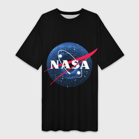 Платье-футболка 3D с принтом NASA Black Hole в Кировске,  |  | black hole | mars | nasa | space | stars | x | галактика | дыра | звезда | звезды | илон | космос | марс | маск | наса | черная | черная дыра