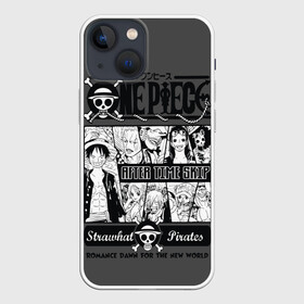 Чехол для iPhone 13 mini с принтом Манга One Piece в Кировске,  |  | anime | kaido | luffy | manga | one piece | theory | zoro | большой куш | ван | луффи | манга | манки д | мульт | пираты | пис | рыжий | сёнэн | сериал | шанкс