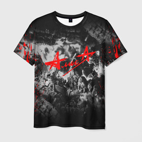 Мужская футболка 3D с принтом АлисА в Кировске, 100% полиэфир | прямой крой, круглый вырез горловины, длина до линии бедер | alisa | rock | ussr | алиса | алиса группа | константин кинчев | рок | ссср