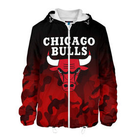 Мужская куртка 3D с принтом CHICAGO BULLS | ЧИКАГО БУЛЛС в Кировске, ткань верха — 100% полиэстер, подклад — флис | прямой крой, подол и капюшон оформлены резинкой с фиксаторами, два кармана без застежек по бокам, один большой потайной карман на груди. Карман на груди застегивается на липучку | bulls | chicago | chicago bulls | nba | red bulls | usa | америка | быки | нба | сша | чикаго буллс