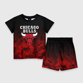 Детский костюм с шортами 3D с принтом CHICAGO BULLS  ЧИКАГО БУЛЛС в Кировске,  |  | bulls | chicago | chicago bulls | nba | red bulls | usa | америка | быки | нба | сша | чикаго буллс