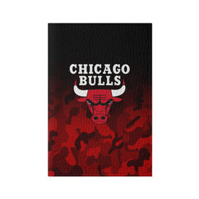 Обложка для паспорта матовая кожа с принтом CHICAGO BULLS | ЧИКАГО БУЛЛС в Кировске, натуральная матовая кожа | размер 19,3 х 13,7 см; прозрачные пластиковые крепления | bulls | chicago | chicago bulls | nba | red bulls | usa | америка | быки | нба | сша | чикаго буллс