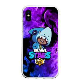 Чехол для iPhone XS Max матовый с принтом Brawl Stars LEON SHARK в Кировске, Силикон | Область печати: задняя сторона чехла, без боковых панелей | 8 bit | 8 бит | brawl | brawl stars | crow | leon | shark | stars | акула | бравл | бравл старс | браво старс | игра | компьютерная | кров | леон | леон акула | онлайн | старс | шарк