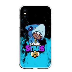 Чехол для iPhone XS Max матовый с принтом Brawl Stars LEON SHARK в Кировске, Силикон | Область печати: задняя сторона чехла, без боковых панелей | 8 bit | 8 бит | brawl | brawl stars | crow | leon | shark | stars | акула | бравл | бравл старс | браво старс | игра | компьютерная | кров | леон | леон акула | онлайн | старс | шарк