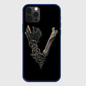 Чехол для iPhone 12 Pro с принтом Vikings (bones logo) в Кировске, силикон | область печати: задняя сторона чехла, без боковых панелей | bones | good | skull | viking | vikings | бог | викинг | викинги | кости | скандинавы | череп | язычник