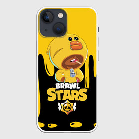 Чехол для iPhone 13 mini с принтом BRAWL STARS SALLY LEON. в Кировске,  |  | bib | brawl stars | bull | colt | crow | leon | leon shark | moba | sally leon | shark | акула | берли | биби | бравл старс | ворон | жанр | игра | кольт | леон | леон акула | нита | спайк | шелли