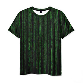 Мужская футболка 3D с принтом Matrix в Кировске, 100% полиэфир | прямой крой, круглый вырез горловины, длина до линии бедер | 