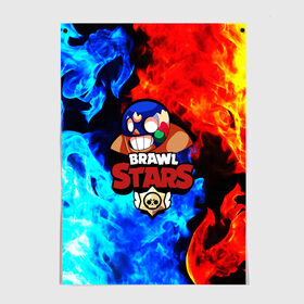 Постер с принтом Brawl Stars El Primo в Кировске, 100% бумага
 | бумага, плотность 150 мг. Матовая, но за счет высокого коэффициента гладкости имеет небольшой блеск и дает на свету блики, но в отличии от глянцевой бумаги не покрыта лаком | bibi | brawl stars | brock | bull | crow | dinomike | el primo | leon | mobile game | nita | poko | ricochet | stars | tara | бравл старс | ворон | леон | мобильные игры