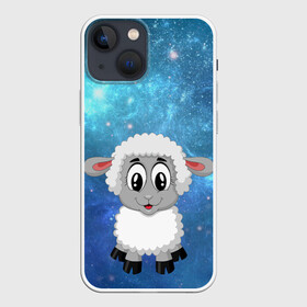 Чехол для iPhone 13 mini с принтом Овечка в Кировске,  |  | детство | животные | забавный | копыта | кудряшки | лес | мохнатый | овечка | овца | пастбище | поле | уши | шерсть