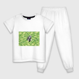 Детская пижама хлопок с принтом Игуана нежить в Кировске, 100% хлопок |  брюки и футболка прямого кроя, без карманов, на брюках мягкая резинка на поясе и по низу штанин
 | Тематика изображения на принте: 