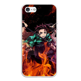 Чехол для iPhone 5/5S матовый с принтом KIMETSU NO YAIBA в Кировске, Силикон | Область печати: задняя сторона чехла, без боковых панелей | demon slayer | demon slayer: kimetsu no yaiba | kimetsu | kimetsu no yaiba | nezuko | slayer | tanjiro | клинок рассекающий демонов | незуко | танджиро | шинобу кочо