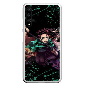 Чехол для Honor 20 с принтом DEMON SLAYER KIMETSU NO YAIBA КЛИНОК РАССЕКАЮЩИЙ ДЕМОНОВ в Кировске, Силикон | Область печати: задняя сторона чехла, без боковых панелей | demon slayer | kimetsu no yaiba | nezuko | shinobu | slayer | tanjiro | zenitsu | гию томиока | зенитсу | зенитцу | иноске хашибира | клинок рассекающий демонов | незуко | танджиро | шинобу кочо