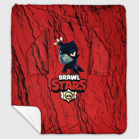 Плед с рукавами с принтом Brawl Stars CROW в Кировске, 100% полиэстер | Закругленные углы, все края обработаны. Ткань не мнется и не растягивается. Размер 170*145 | bibi | brawl stars | brock | bull | crow | dinomike | el primo | leon | mobile game | nita | poko | ricochet | stars | tara | бравл старс | ворон | леон | мобильные игры