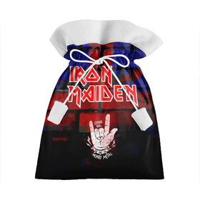 Подарочный 3D мешок с принтом Iron Maiden в Кировске, 100% полиэстер | Размер: 29*39 см | Тематика изображения на принте: iron maiden | англия | британия | металл | музыка | рок