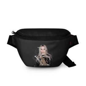 Поясная сумка 3D с принтом BILLIE EILISH в Кировске, 100% полиэстер | плотная ткань, ремень с регулируемой длиной, внутри несколько карманов для мелочей, основное отделение и карман с обратной стороны сумки застегиваются на молнию | ayelish | bad guy | bellyache | bilie eilish | bilie elish | billie | billie eilish | eilish | electronic | elish | music | били айлиш | билли айлиш | эйлиш | элиш