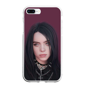 Чехол для iPhone 7Plus/8 Plus матовый с принтом BILLIE EILISH в Кировске, Силикон | Область печати: задняя сторона чехла, без боковых панелей | ayelish | bad guy | bellyache | bilie eilish | bilie elish | billie | billie eilish | eilish | electronic | elish | music | били айлиш | билли айлиш | эйлиш | элиш