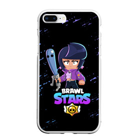 Чехол для iPhone 7Plus/8 Plus матовый с принтом BRAWL STARS BIBI в Кировске, Силикон | Область печати: задняя сторона чехла, без боковых панелей | bib | brawl stars | bull | colt | crow | leon | leon shark | max | moba | sally leon | shark | акула | берли | биби | бравл старс | ворон | жанр | игра | кольт | леон | леон акула | макс | нита | спайк | шелли