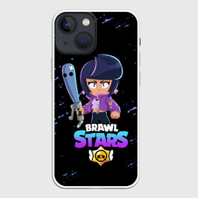 Чехол для iPhone 13 mini с принтом BRAWL STARS BIBI. в Кировске,  |  | bib | brawl stars | bull | colt | crow | leon | leon shark | max | moba | sally leon | shark | акула | берли | биби | бравл старс | ворон | жанр | игра | кольт | леон | леон акула | макс | нита | спайк | шелли