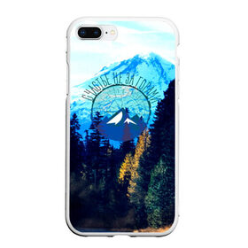 Чехол для iPhone 7Plus/8 Plus матовый с принтом лес в Кировске, Силикон | Область печати: задняя сторона чехла, без боковых панелей | альпинизм | горы | кемпинг | лес | счастье не за горами | туризм