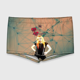 Мужские купальные плавки 3D с принтом Avril Lavigne в Кировске, Полиэстер 85%, Спандекс 15% |  | Тематика изображения на принте: avril lavigne | аврил лавин | блондиника | музыка | рок