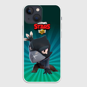 Чехол для iPhone 13 mini с принтом Brawl Stars Crow в Кировске,  |  | brawl stars | bull | colt | crow | leon | leon shark | shark | stars | акула | берли | ворон | динамайк | кольт | леон | леон акула | нита | спайк | шелли | эль примо